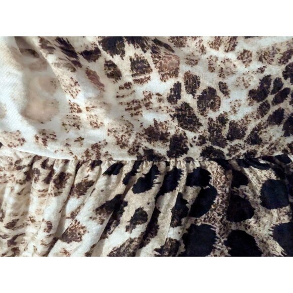 NWT Dana Buchman Plus Size 3X Leopard Big Cat Kitty Print Top Shirt Stretch - Picture 10 of 11